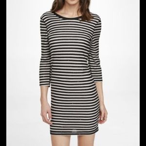 Express striped sequin dress